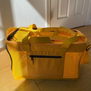 Oskar&Friends Sunburst yellow travel tote (used)